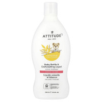 ATTITUDE, Baby Bottle & Dishwashing Liquid, Unscented, 23.6 fl oz (700 ml)