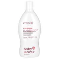 ATTITUDE, Baby Bottle Dishwashing Liquid, Unscented, 23.7 fl oz (700 ml)
