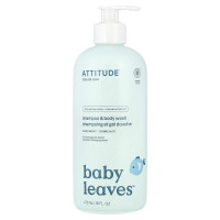 ATTITUDE, Baby Leaves™, Shampoo & Body Wash, Good Night, 16 fl oz (473 ml)