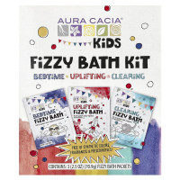 Aura Cacia, Kids, Fizzy Bath Kit, Variety , 3 Packets, 2.5 oz (70.9 g) Each