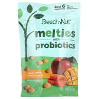 Beech-Nut, Melties with Probiotics, 8+ Months, Apple, Carrot, Mango & Yogurt, 1 oz (28 g)