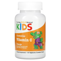 California Gold Nutrition, Chewable Vitamin C with Bioflavonoid Complex for Children, Orange, 90 Vegetarian Tablets
