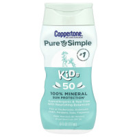 Coppertone, Pure & Simple, Kids, 100% Mineral Sun Protection, SPF 50, 6 fl oz (177 ml)