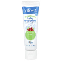 Dr. Brown's, Baby Toothpaste, Fluoride-Free, 0-3 Years, Strawberry, 1.4 oz (40 g)