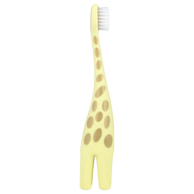 Dr. Brown's, Infant-to-Toddler Toothbrush, 0-3 Years, Yellow, Giraffe, 1 Toothbrush