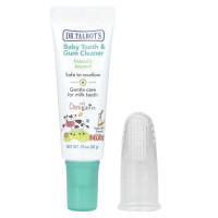 Dr. Talbot's, Baby Tooth & Gum Cleaner with Gum Massager, 0 m+, Vanilla Milk, 2 Piece Set