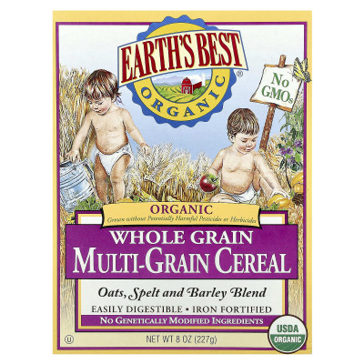 Earth's Best, Organic Whole Grain Multi-Grain Cereal, 8 oz (227 g)