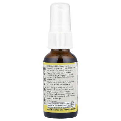 Eclectic Herb, Kids Throat Spray, Echinacea Goldenseal, 1 fl oz (30 ml)
