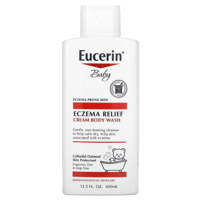 Eucerin, Baby, Eczema Relief, Cream Body Wash, 13.5 fl oz (400 ml)