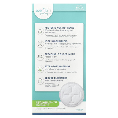 Evenflo Feeding, Advanced Disposable Nursing Pads, 60 Pads