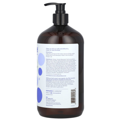 Everyone, 3 in 1 Kids Soap, Lavender Lullaby, 32 fl oz (946 ml)