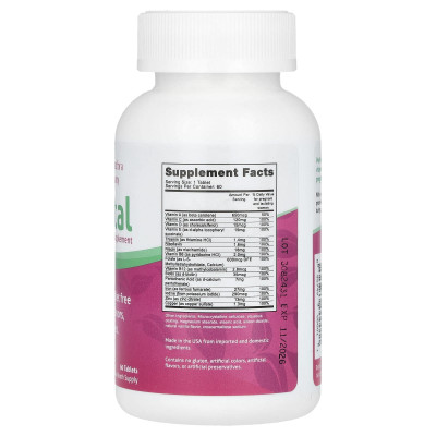 Fairhaven Health, Peapod, Prenatal Multivitamin Supplement, 60 Tablets