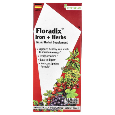 Floradix, Iron + Herbs, 8.5 fl oz (250 ml)