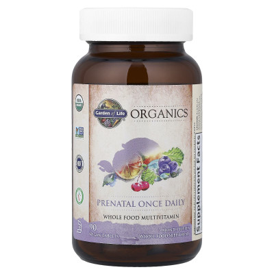 Garden of Life, Organics, Prenatal Once Daily, 90 Vegan Tablets