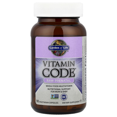 Garden of Life, Vitamin Code®, RAW Prenatal™, 90 Vegetarian Capsules