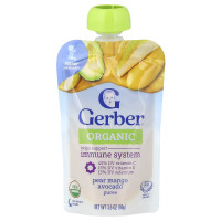 Gerber, Organic Puree, 2nd Foods®, Pear, Mango, Avocado, 3.5 oz (99 g)