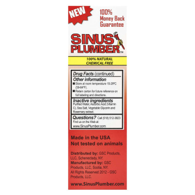 Greensations, Sinus Plumber™, Headache Nasal Spray, 1 fl oz (30 ml)