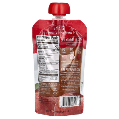 Happy Family Organics, Happy Baby®, Organic Baby Food, 6+ Months, Apples, Guavas, & Beets, 4 oz (113 g)