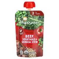 Happy Family Organics, Happy Baby®, Organic Beef, Vegetable & Quinoa Stew, 7+ Months, 3.5 oz (99 g)