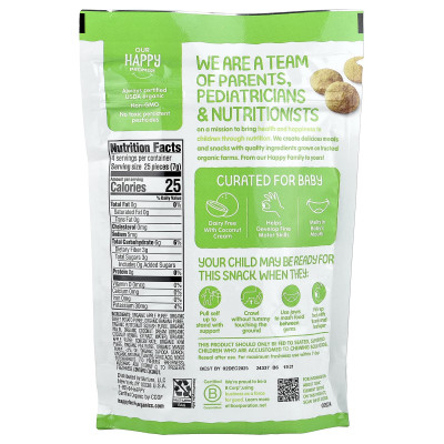 Happy Family Organics, Happy Baby, Organic Fruit & Veggie Creamies, Crawling Baby, Apple, Sweet Potato & Kiwi, 1 oz (28 g)