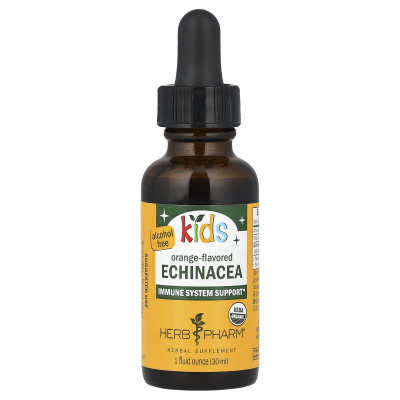 Herb Pharm, Kids Echinacea, Alcohol Free, Orange, 1 fl oz (30 ml)
