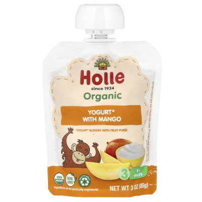 Holle, Organic Yogurt With Mango, 8+ Months, 3 oz (85 g)