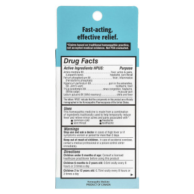 Homeolab USA, Kids Relief, Pain & Fever Oral Liquid, For Kids 0-12 Yrs, Cherry, 0.85 fl oz (25 ml)