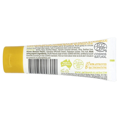Jack n' Jill, Natural Certified Toothpaste, 6 Months+, Banana, 1.76 oz (50 g)