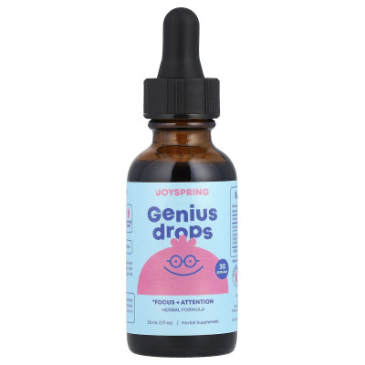 JoySpring, Genius Drops, Focus + Attention, 1 fl oz (30 ml)
