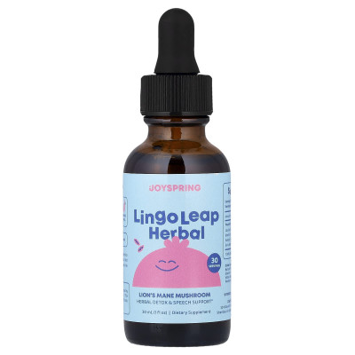 JoySpring, Lingo Leap Herbal, Lion's Mane Mushroom, 1 fl oz (30 ml)