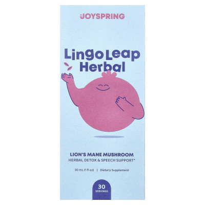 JoySpring, Lingo Leap Herbal, Lion's Mane Mushroom, 1 fl oz (30 ml)
