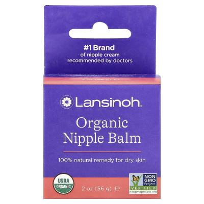 Lansinoh, Organic Nipple Balm, 2 oz (56 g)