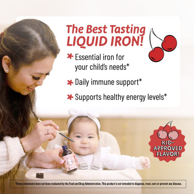 Legendairy Milk, Iron Organic Drops, 4+ Months, Yummy Cherry, 2 fl oz (60 ml)