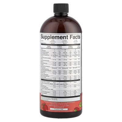 MaryRuth's, Liquid Morning Multivitamin Essentials+, Strawberry, 30 fl oz (887 ml)