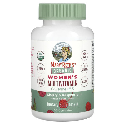 MaryRuth's, Organic Women's Multivitamin, Cherry & Raspberry, 60 Gummies