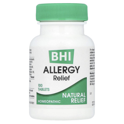 MediNatura, BHI, Allergy Relief, 100 Tablets