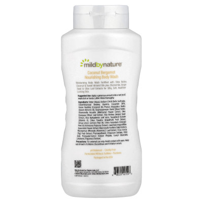 Mild By Nature, Nourishing Body Wash, Coconut Bergamot, 16 fl oz (473 ml)