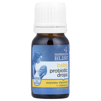 Mommy's Bliss, Baby Probiotic Drops + Vitamin D, Newborn+, 0.34 fl oz (10 ml)