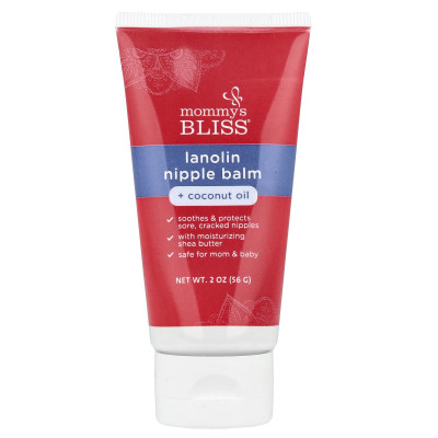 Mommy's Bliss, Lanolin Nipple Balm + Coconut Oil, 2 oz (56 g)