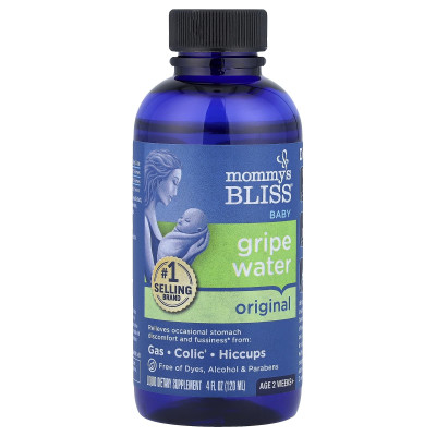 Mommy's Bliss, Original Gripe Water, Age 2 Weeks+, 4 fl oz (120 ml)