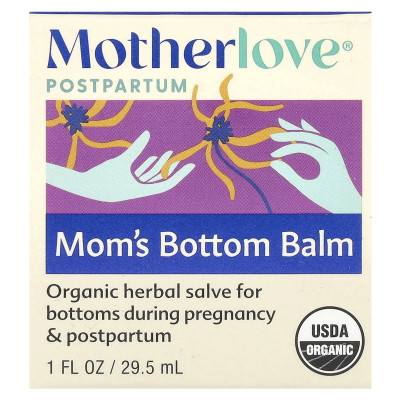 Motherlove, Postpartum, Mom's Bottom Balm , 1 fl oz (29.5 ml)
