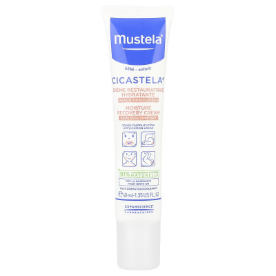 Mustela, Cicastela® Moisture Recovery Cream, 1.35 fl oz (40 ml)