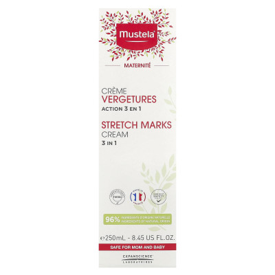 Mustela, Stretch Marks Cream 3 in 1, 8.45 fl oz (250 ml)