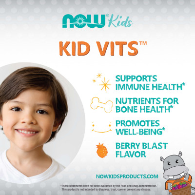 NOW Foods, Kids, Kid Vits™, Berry Lemonade, 120 Chewable Tablets
