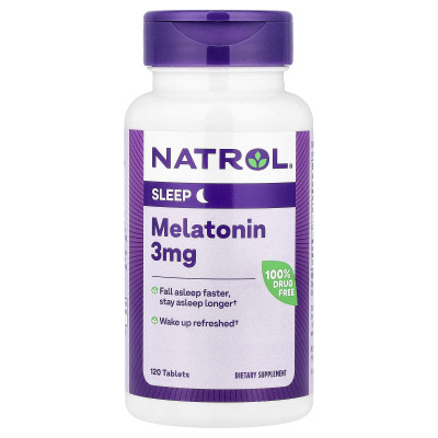 Natrol, Melatonin, 3 mg, 120 Tablets