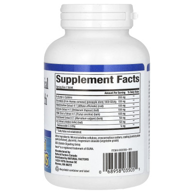 Natural Factors, Lung, Bronchial & Sinus Health, 90 Tablets