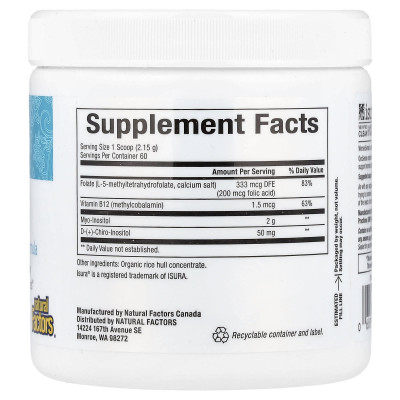 Natural Factors, Womensense®, OvaSense™, 4.55 oz (129 g)