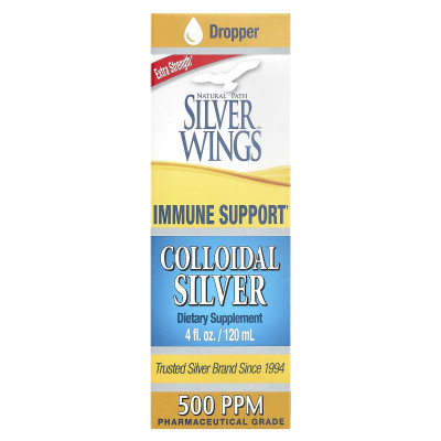 Natural Path Silver Wings, Colloidal Silver, 500 PPM, 4 fl oz (120 ml)