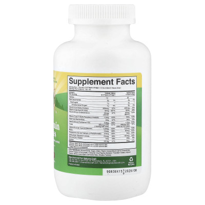 Nature's Craft, Kids Multivitamin Gummies, Strawberry , Raspberry & Orange, 180 Gummies
