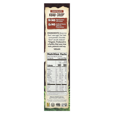 Nature's Path, EnviroKidz, Organic Koala Crisp Cereal, Chocolate , 11.5 oz (325 g)